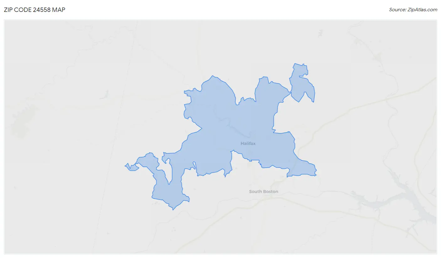 Zip Code 24558 Map