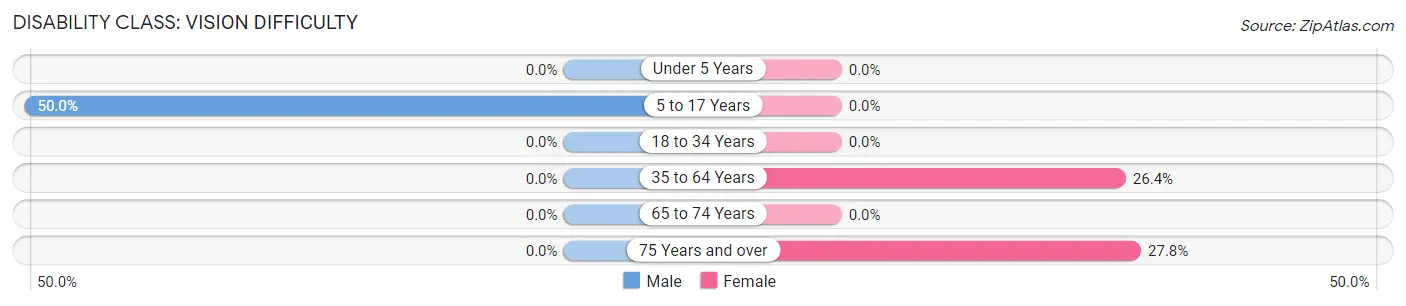 Disability in Zip Code 24635: <span>Vision Difficulty</span>