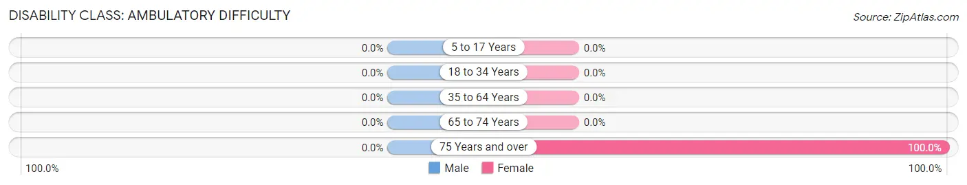 Disability in Zip Code 24816: <span>Ambulatory Difficulty</span>