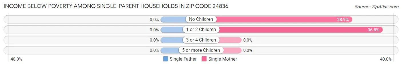 Income Below Poverty Among Single-Parent Households in Zip Code 24836