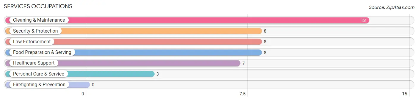Services Occupations in Zip Code 24868