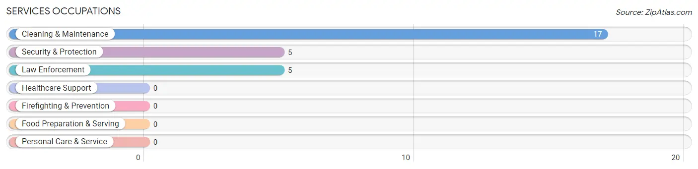 Services Occupations in Zip Code 24884