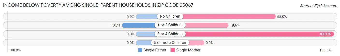 Income Below Poverty Among Single-Parent Households in Zip Code 25067