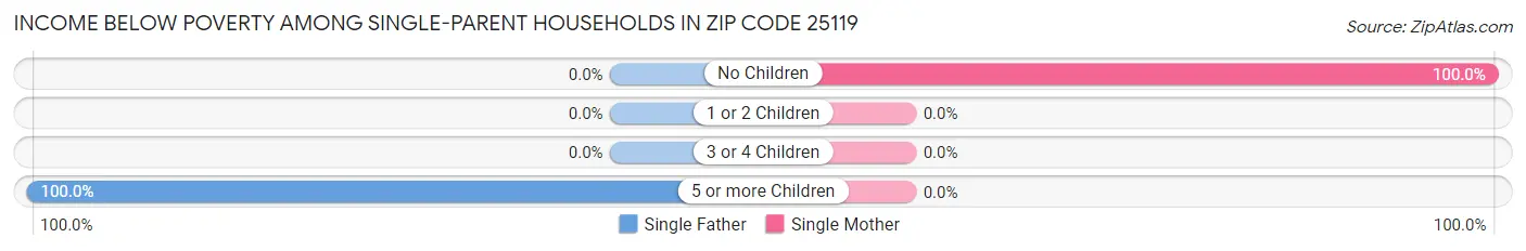 Income Below Poverty Among Single-Parent Households in Zip Code 25119