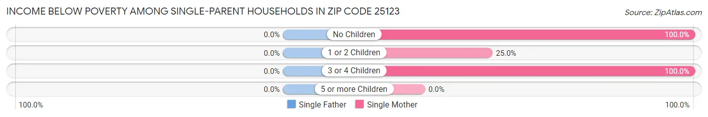 Income Below Poverty Among Single-Parent Households in Zip Code 25123