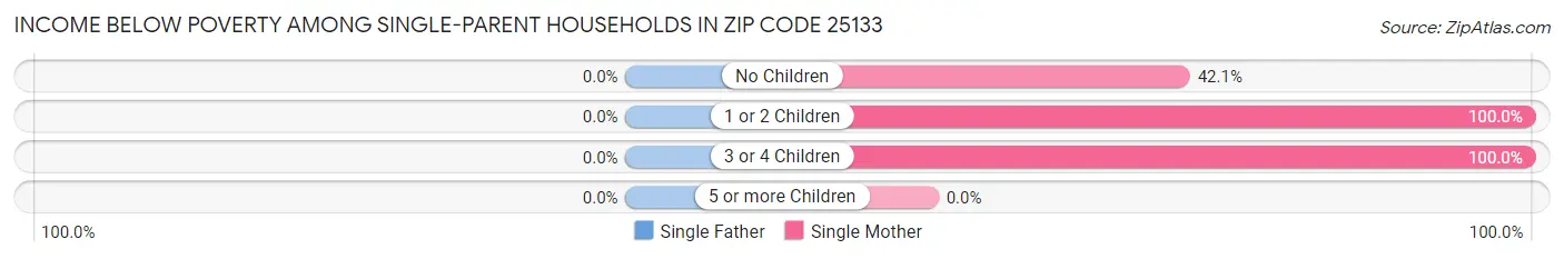 Income Below Poverty Among Single-Parent Households in Zip Code 25133