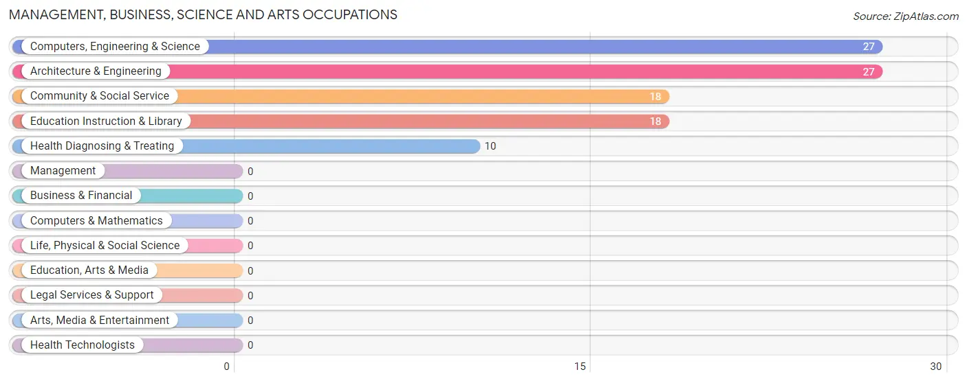 Management, Business, Science and Arts Occupations in Zip Code 25671