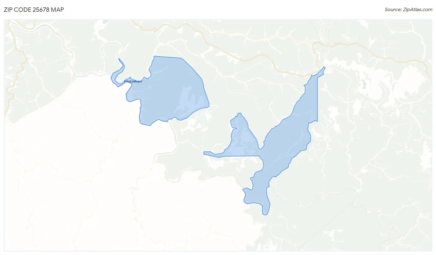 Zip Code 25678 Map