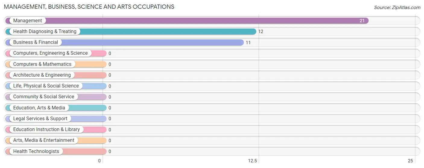 Management, Business, Science and Arts Occupations in Zip Code 25837