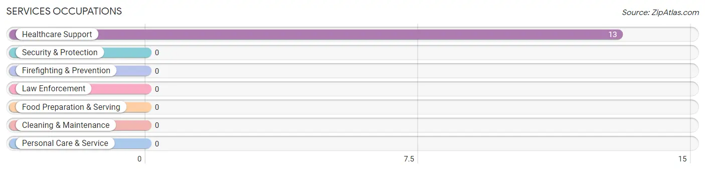 Services Occupations in Zip Code 25846