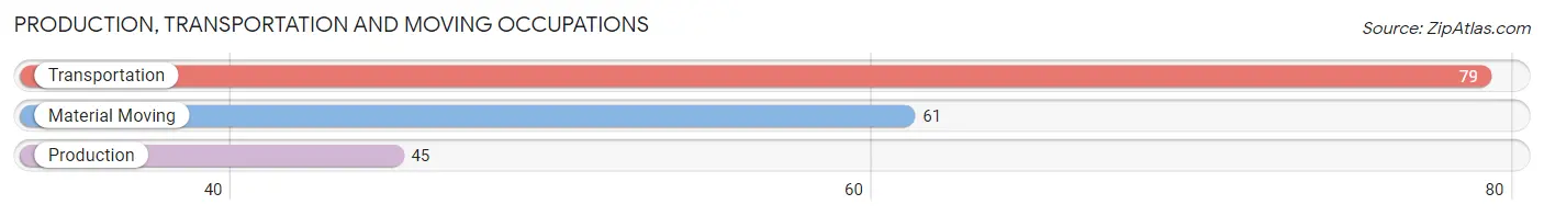 Production, Transportation and Moving Occupations in Zip Code 25962