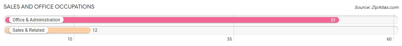 Sales and Office Occupations in Zip Code 26167