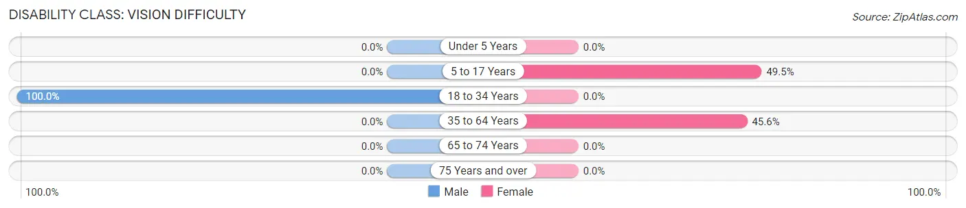 Disability in Zip Code 26217: <span>Vision Difficulty</span>