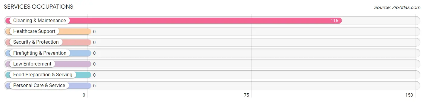 Services Occupations in Zip Code 26266