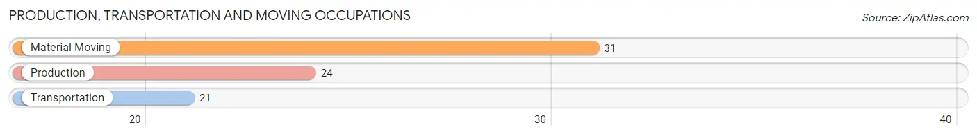 Production, Transportation and Moving Occupations in Zip Code 26369