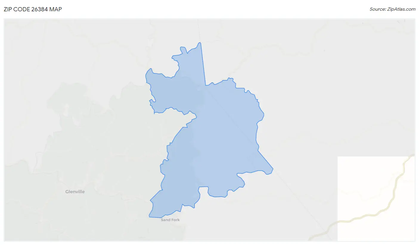 Zip Code 26384 Map