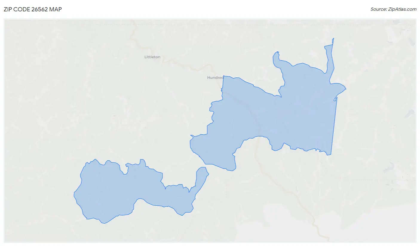 Zip Code 26562 Map