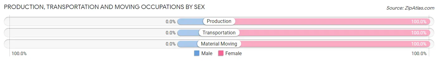 Production, Transportation and Moving Occupations by Sex in Zip Code 26575