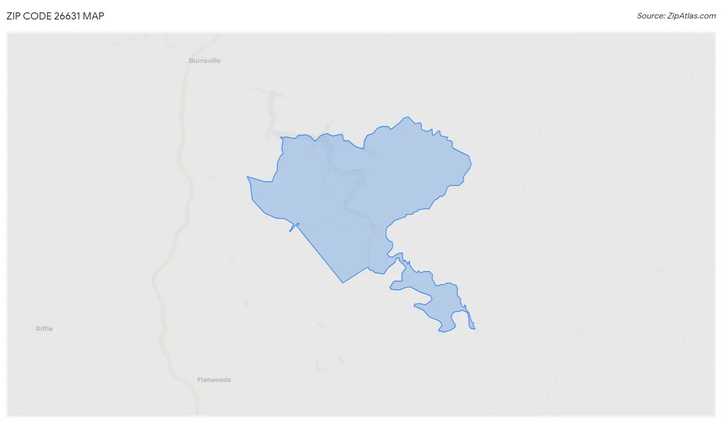 Zip Code 26631 Map