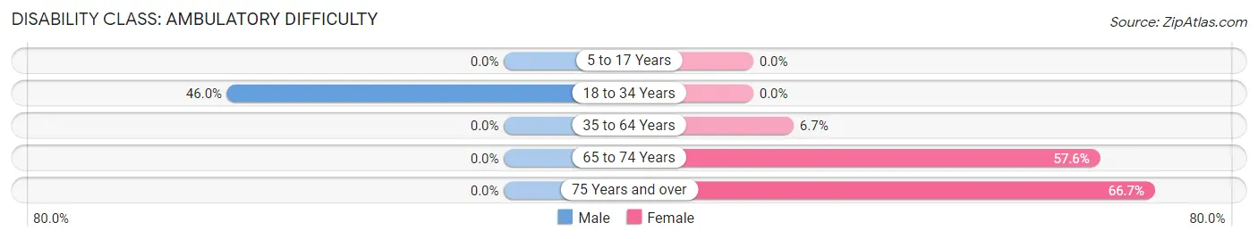 Disability in Zip Code 26681: <span>Ambulatory Difficulty</span>