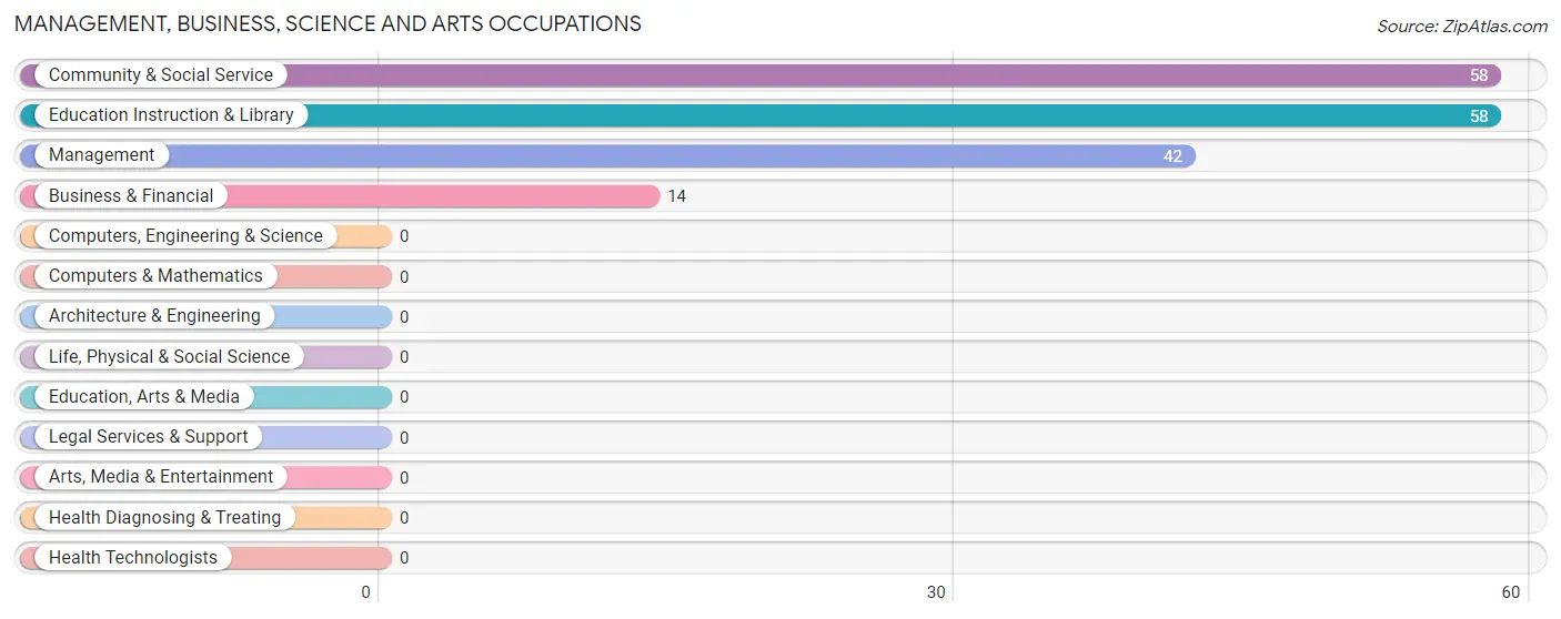 Management, Business, Science and Arts Occupations in Zip Code 26755