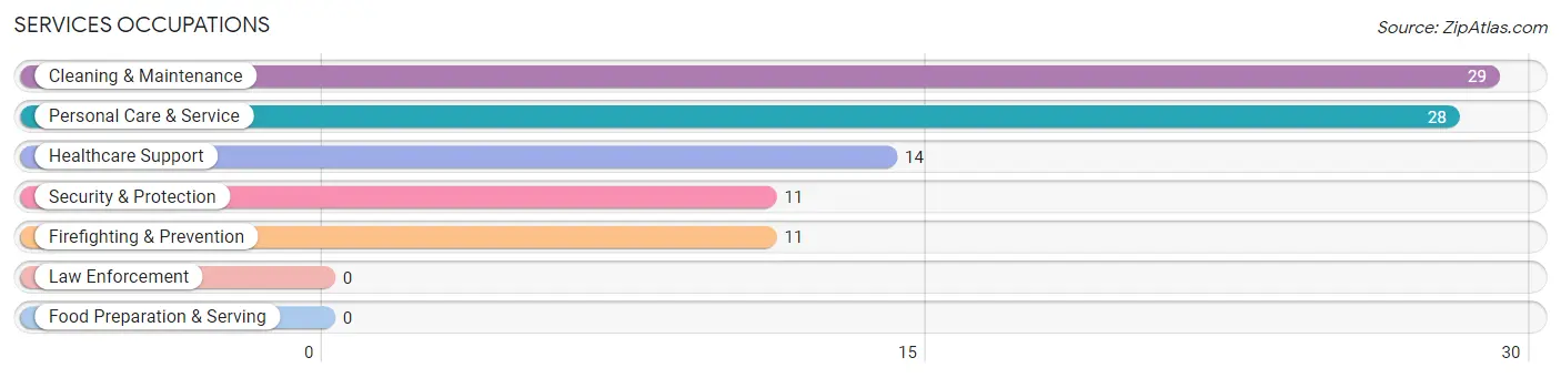 Services Occupations in Zip Code 26812