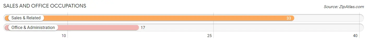 Sales and Office Occupations in Zip Code 26815
