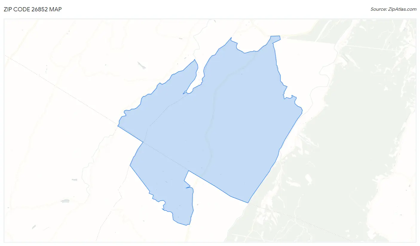 Zip Code 26852 Map