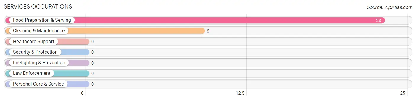 Services Occupations in Zip Code 26865