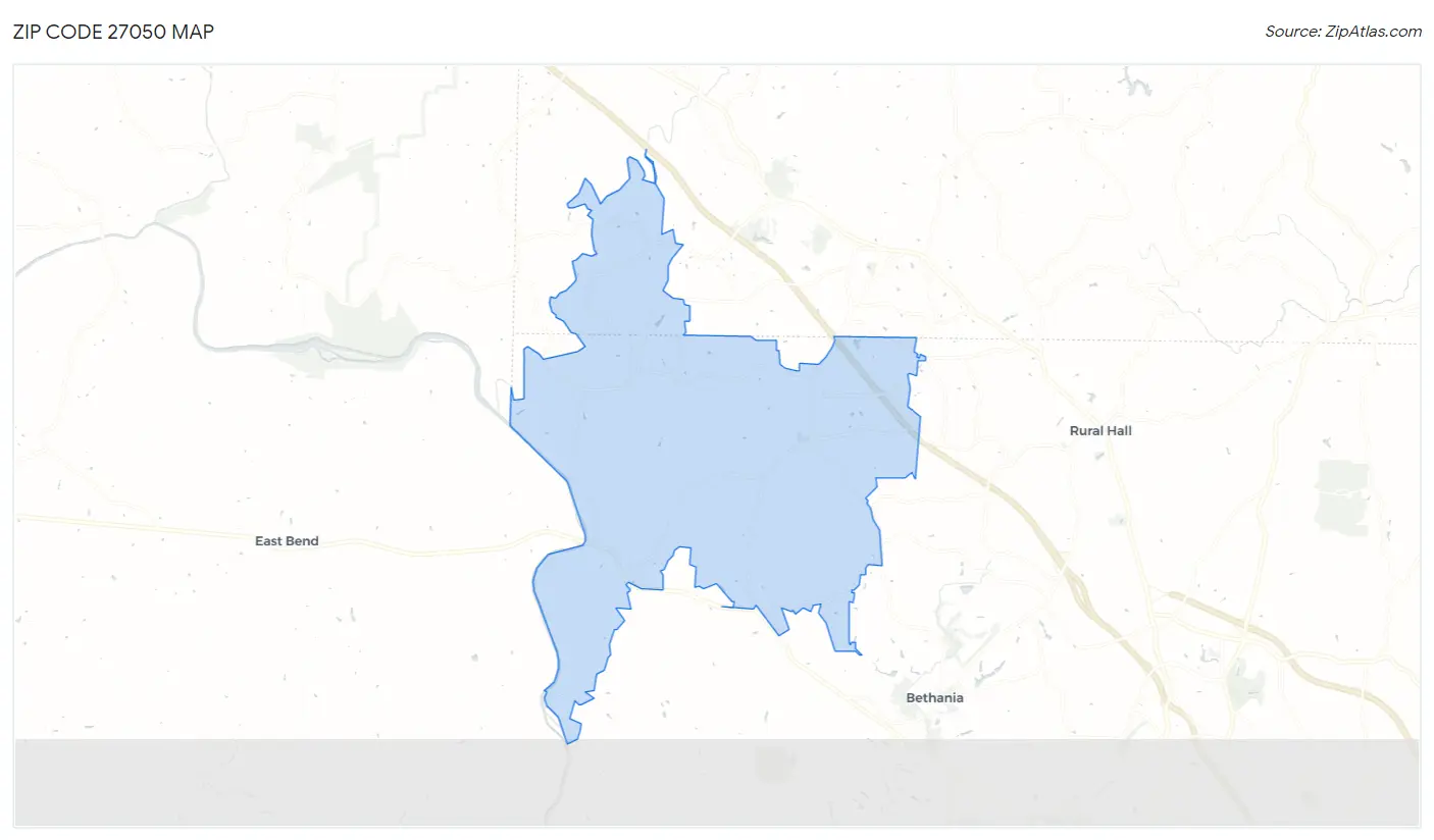 Zip Code 27050 Map