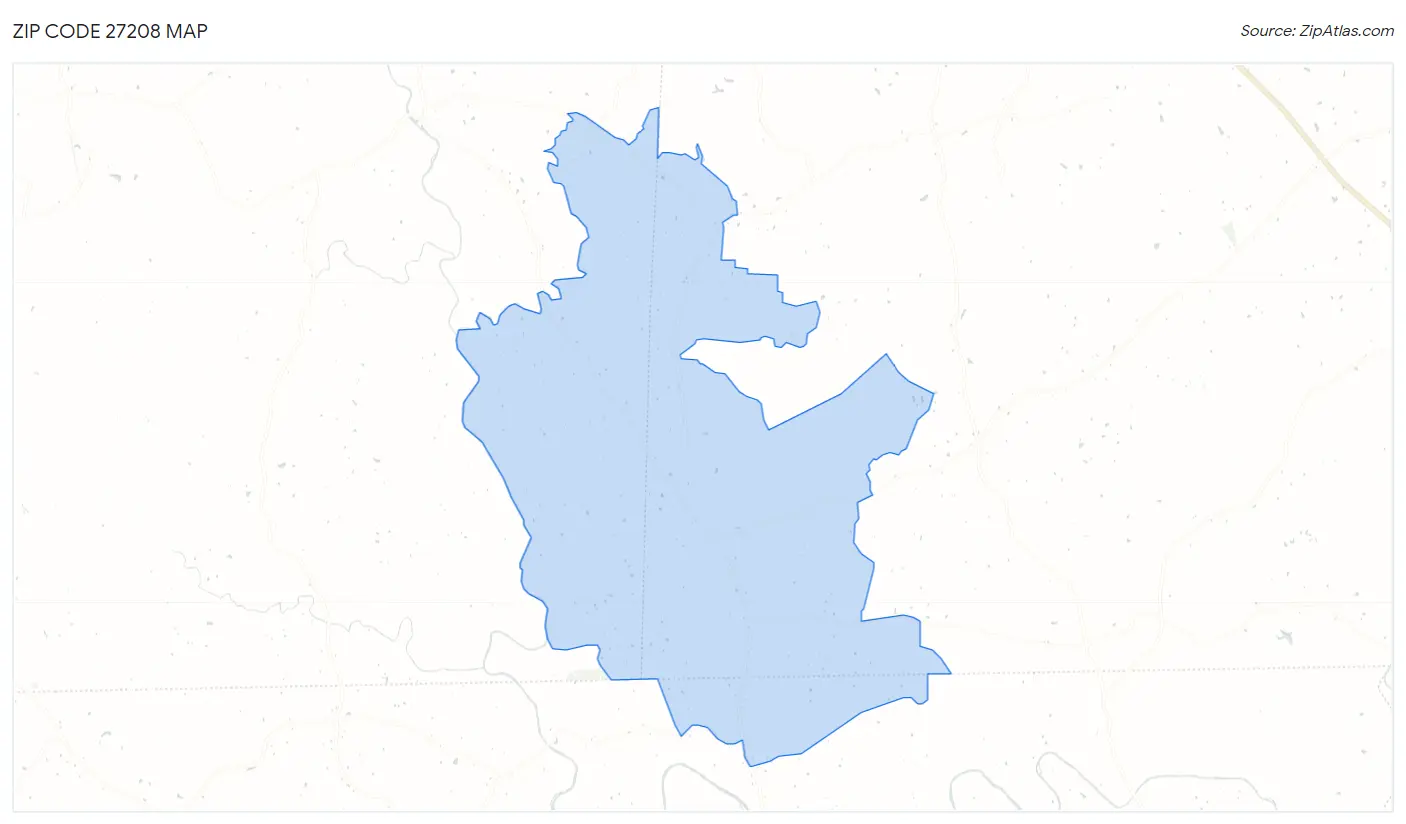 Zip Code 27208 Map