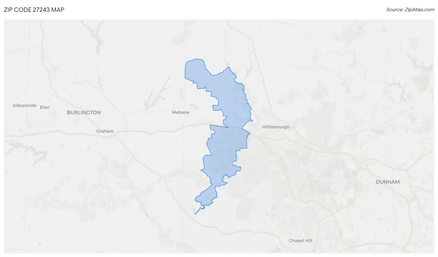 Zip Code 27243 Map