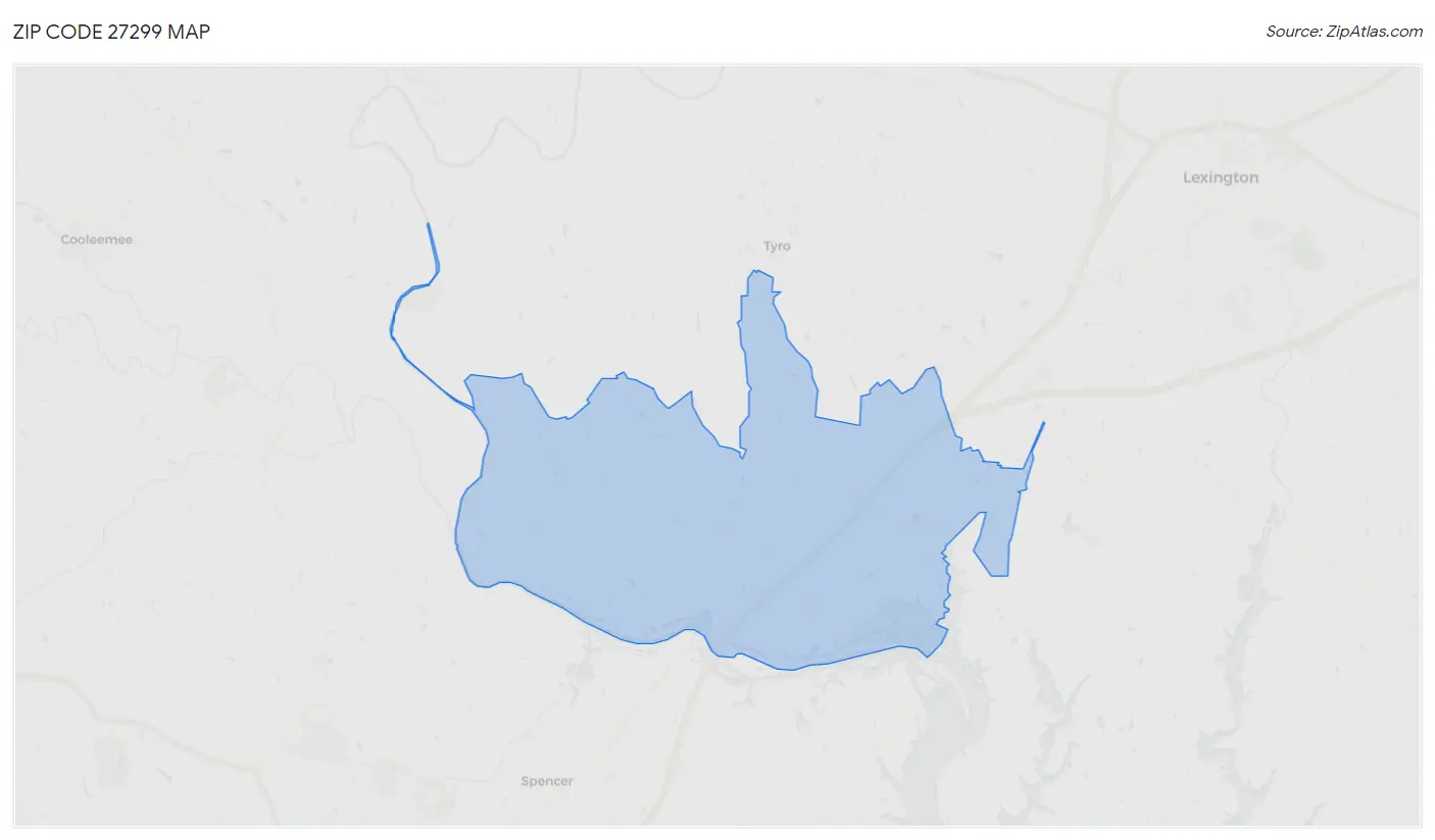 Zip Code 27299 Map