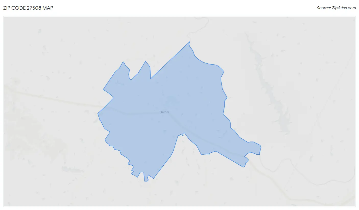 Zip Code 27508 Map