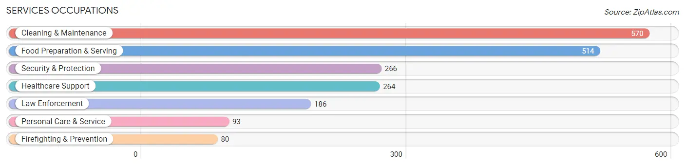 Services Occupations in Zip Code 27539