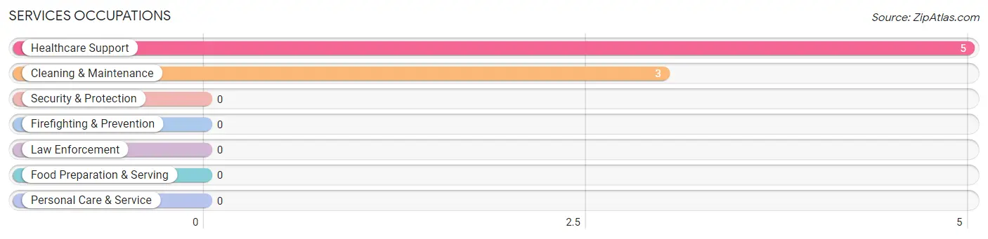 Services Occupations in Zip Code 27556