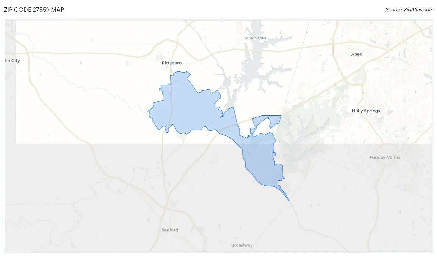 Zip Code 27559 Map