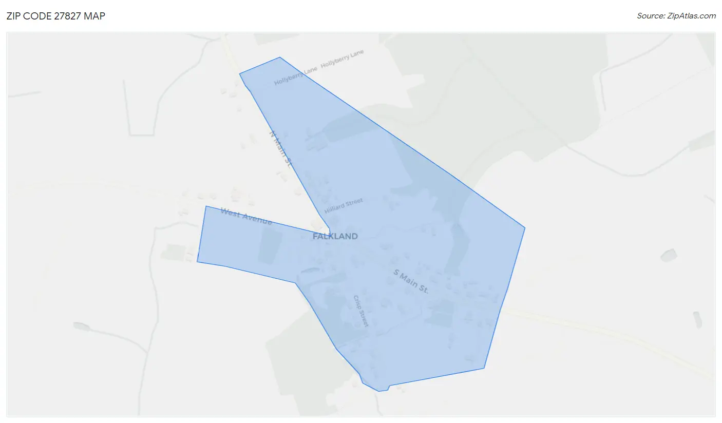 Zip Code 27827 Map