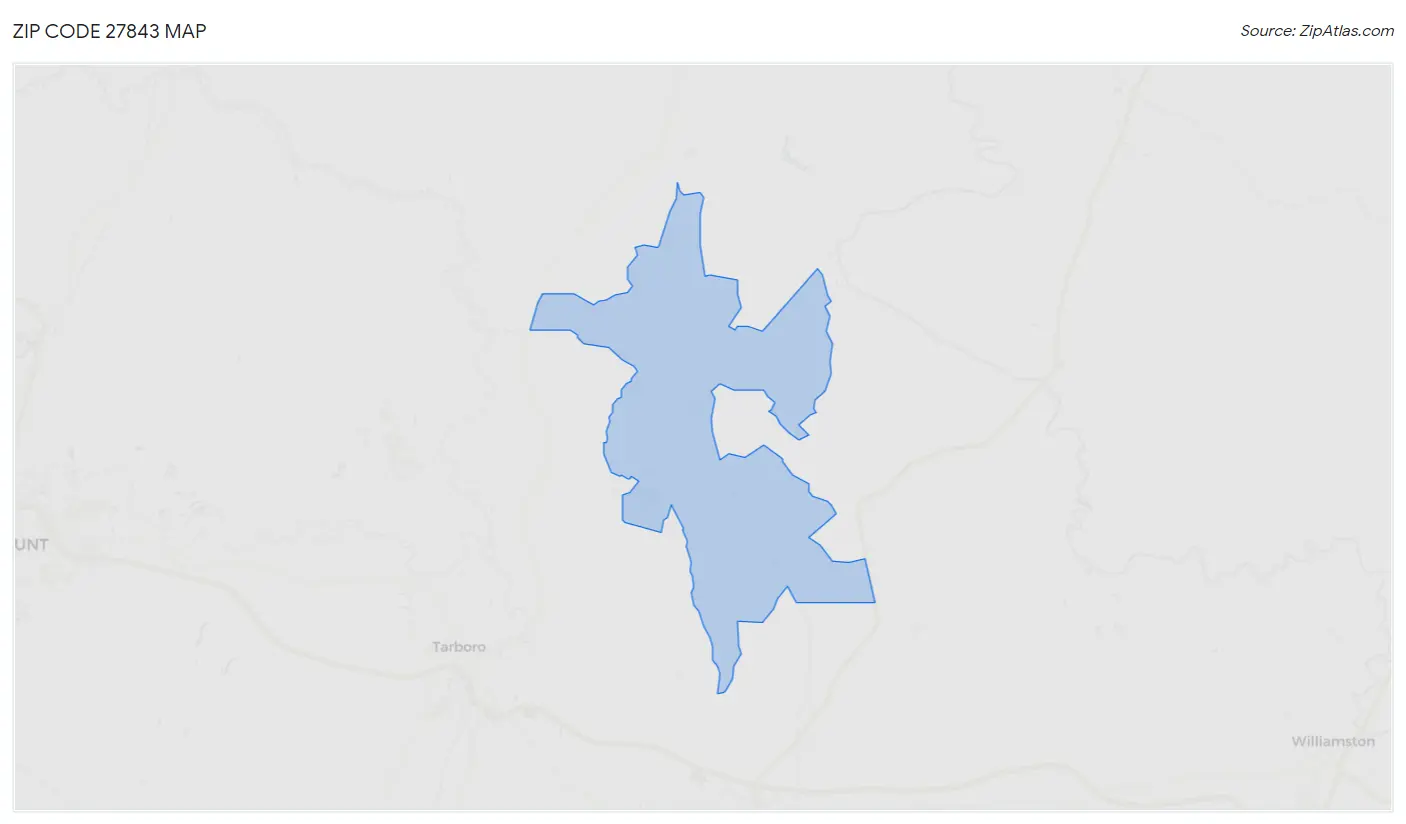 Zip Code 27843 Map