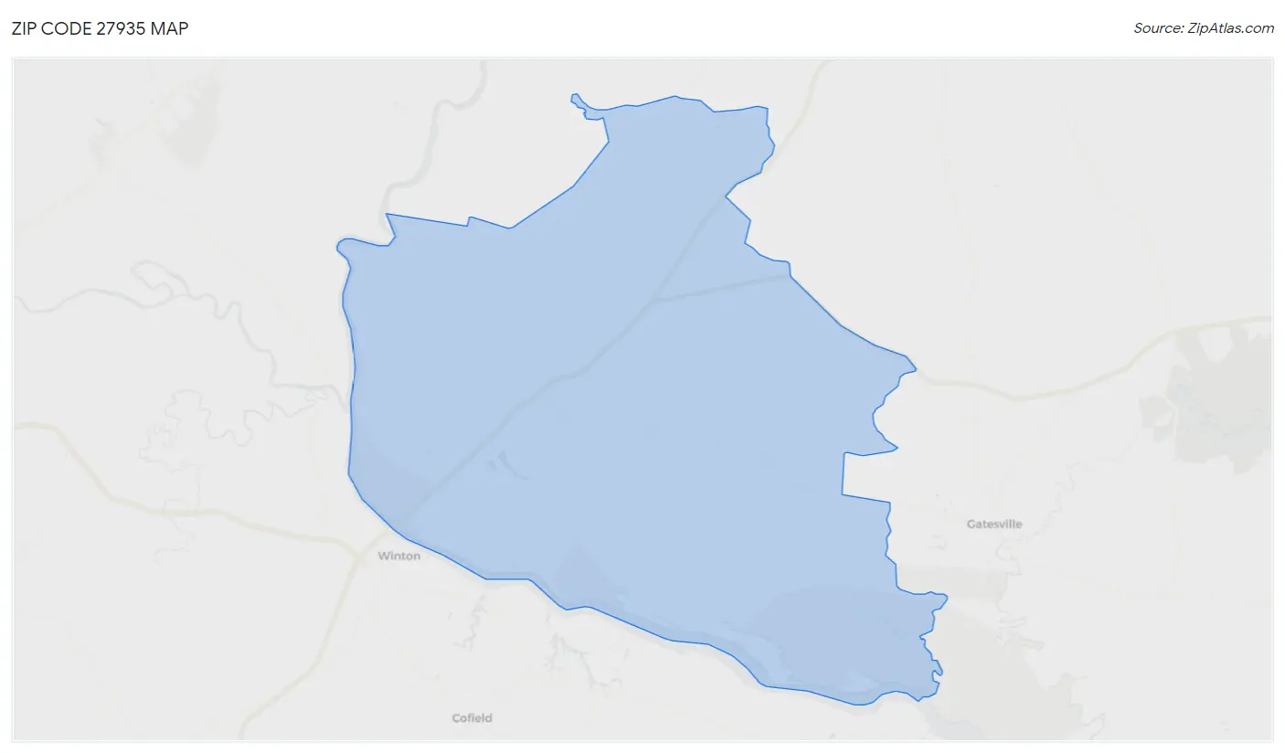 Zip Code 27935 Map