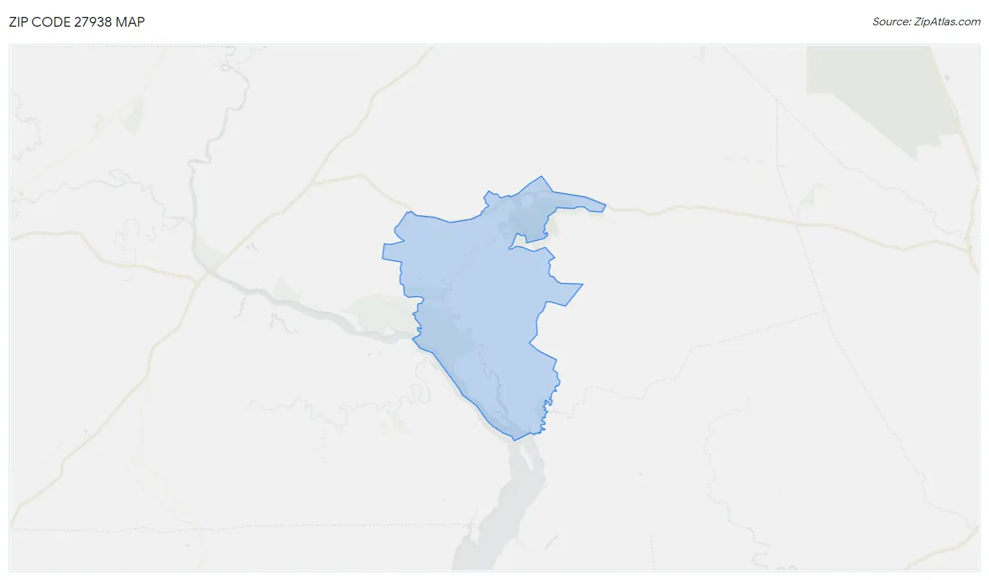 Zip Code 27938 Map