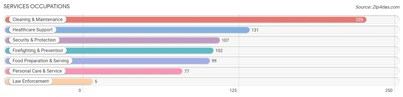 Services Occupations in Zip Code 28073