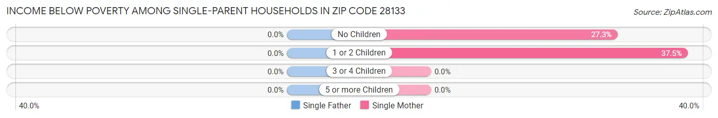 Income Below Poverty Among Single-Parent Households in Zip Code 28133