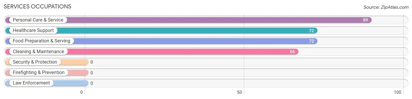 Services Occupations in Zip Code 28160