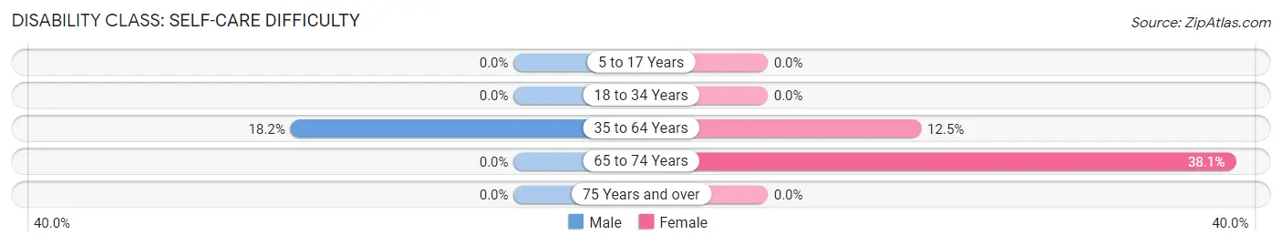 Disability in Zip Code 28169: <span>Self-Care Difficulty</span>