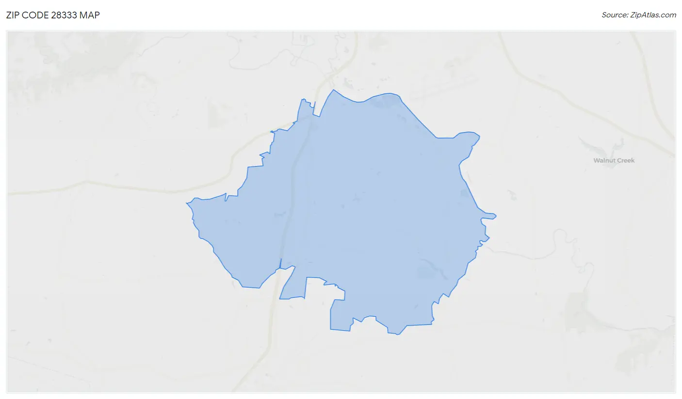 Zip Code 28333 Map