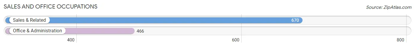 Sales and Office Occupations in Zip Code 28387