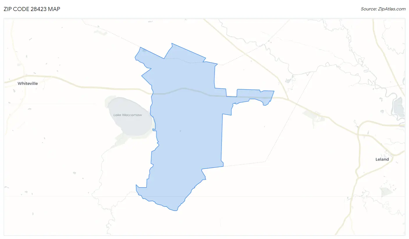 Zip Code 28423 Map