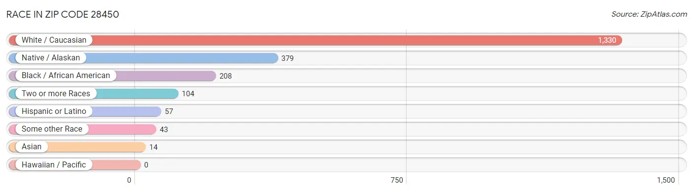 Race in Zip Code 28450