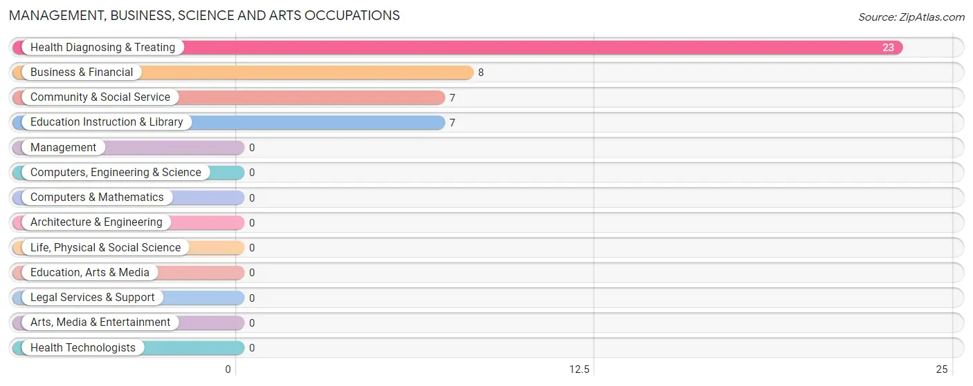 Management, Business, Science and Arts Occupations in Zip Code 28619